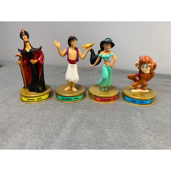 Vintage McDonalds 2002 Disney Aladdin Figure Set Featuring Genie Abu Aladdin Jas - Picture 12 of 16